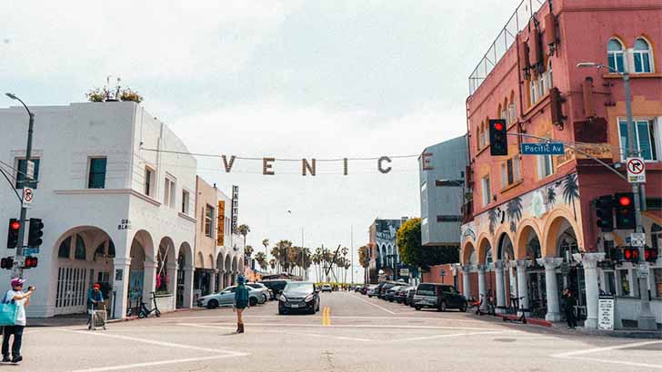 The Venice Beach Boardwalk